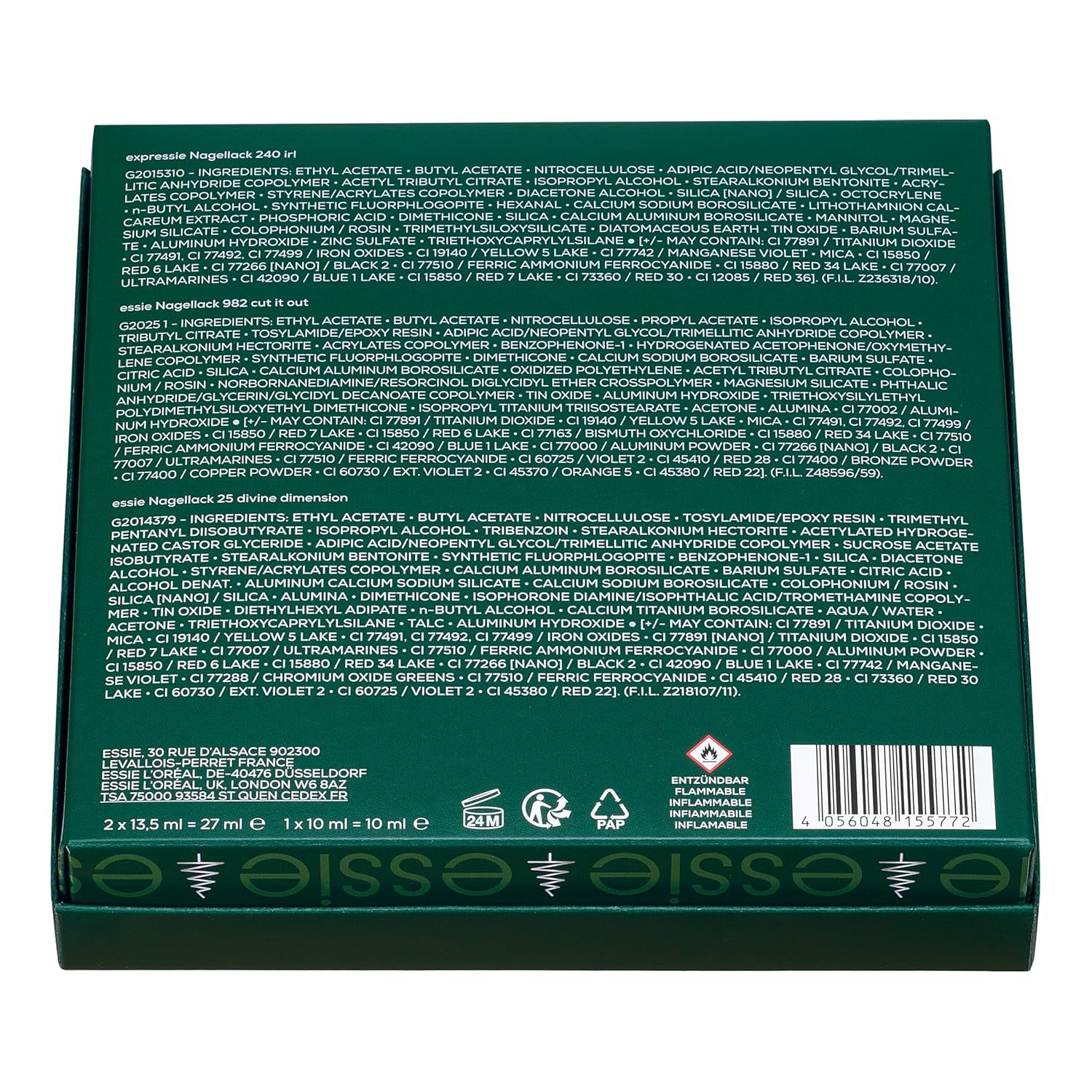 Essie Christmas Nail Art Set 2025 pour des looks festifs