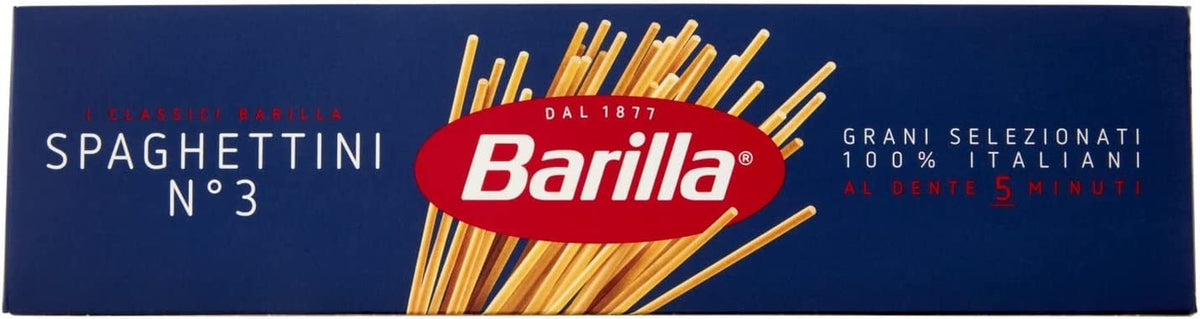 Barilla Pasta Klassische Spaghetti n.5 aus Hartweizen de haute qualité immergé al dente, (1 x 500 g), geschmacklos