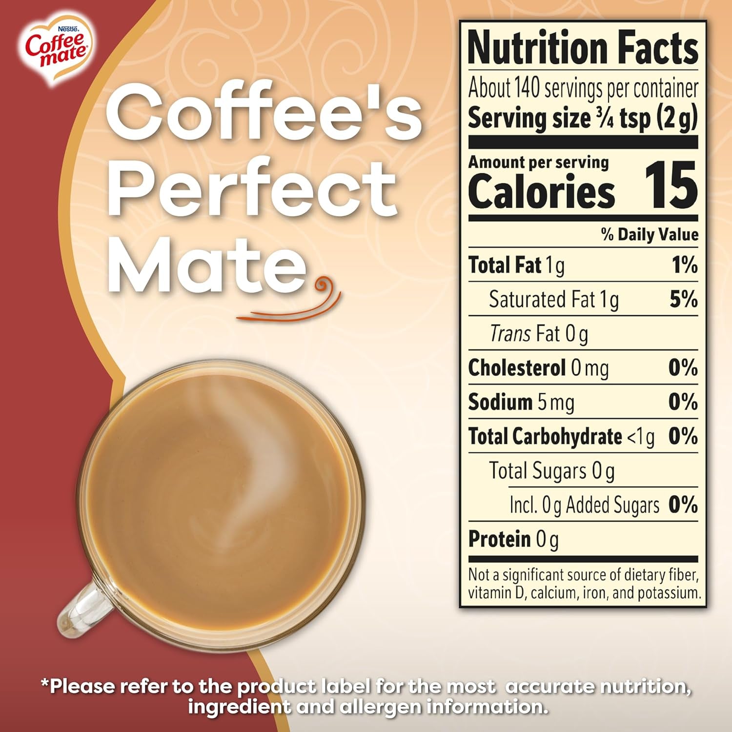 Coffee-Mate Vanille Caramel, Crème à café en poudre sans sucre, Kaffeesahne Pulver - Vanille Karamell - OHNE ZUCKER ! des États-Unis