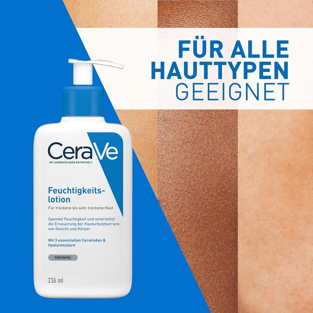 Lotion corporelle Cerave avec pompe doseuse, adaptée à la dermatite atopique et aux peaux sèches ou très sèches, 236 ml Cosmétiques et Beauté Naty Shop