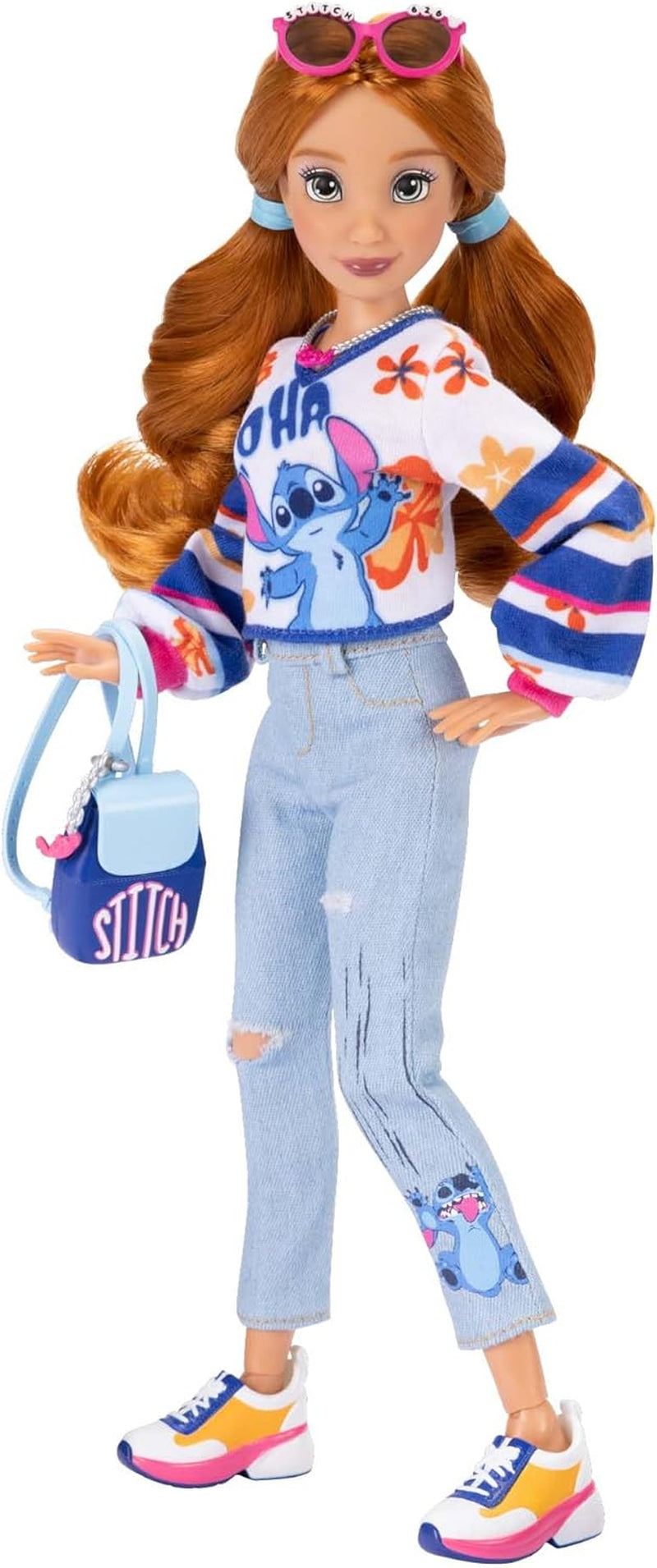 Disney ILY 4EVER Fashion Dolls Stitch cu păr roșcat 11.5" înălțime cu 13 puncte de articulare, două ținute complete Mix-And-Match și inel Mickey strălucitor pentru tine! Papusi Naty Shop Titlu implicit