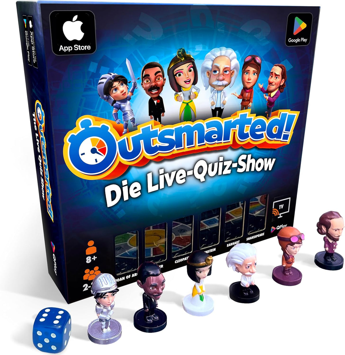 Outsmarted – Jeu de société quiz numérique | Enfants, adolescents et adultes | Soirée de jeu de nouvelle génération pour la famille et les amis | 2 à 24 joueurs | 8 ans et plus | Plus de 10 000 questions