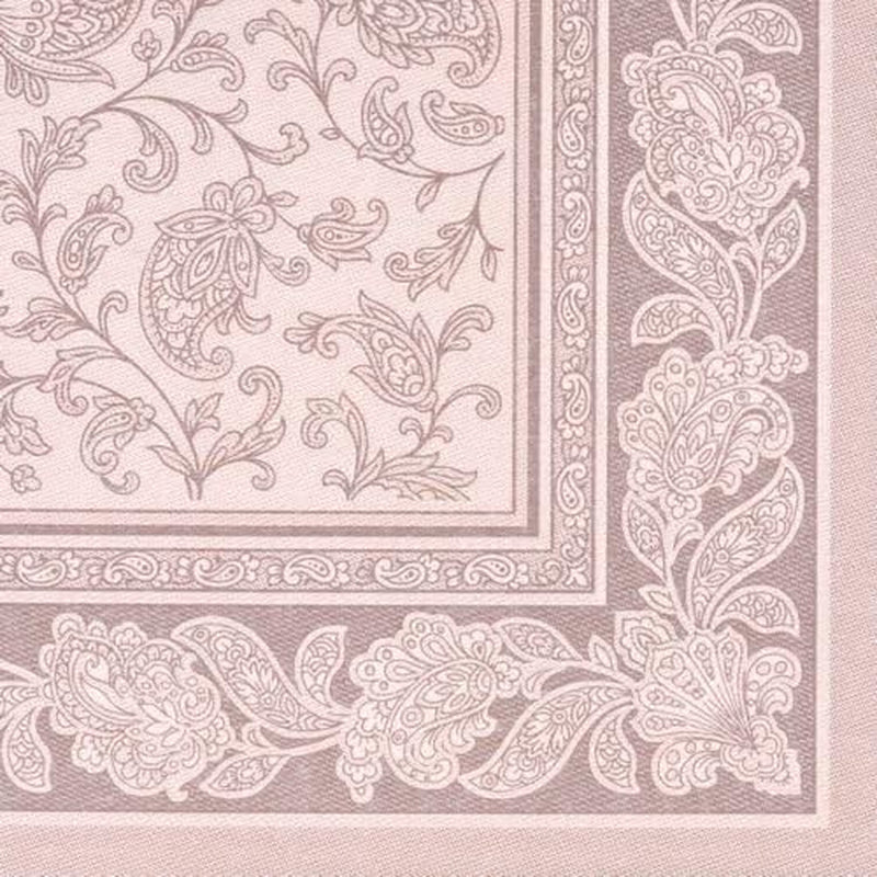 Papstar, 50 serviettes "Collection ROYAL" pli 1/4 40 Cm X 40 Cm Mocca "Ornements", #19894