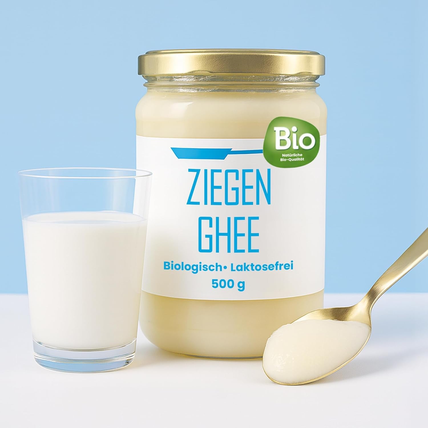 Ghee Easy 850g Ghee Bio von Grasgefütterten Kühen - Ghee Butter sans Zusatzstoffe - Certifié Organisch & Biologisch - Hochreines Ayurveda Ghee sans lactose et gluten - 100% Européen