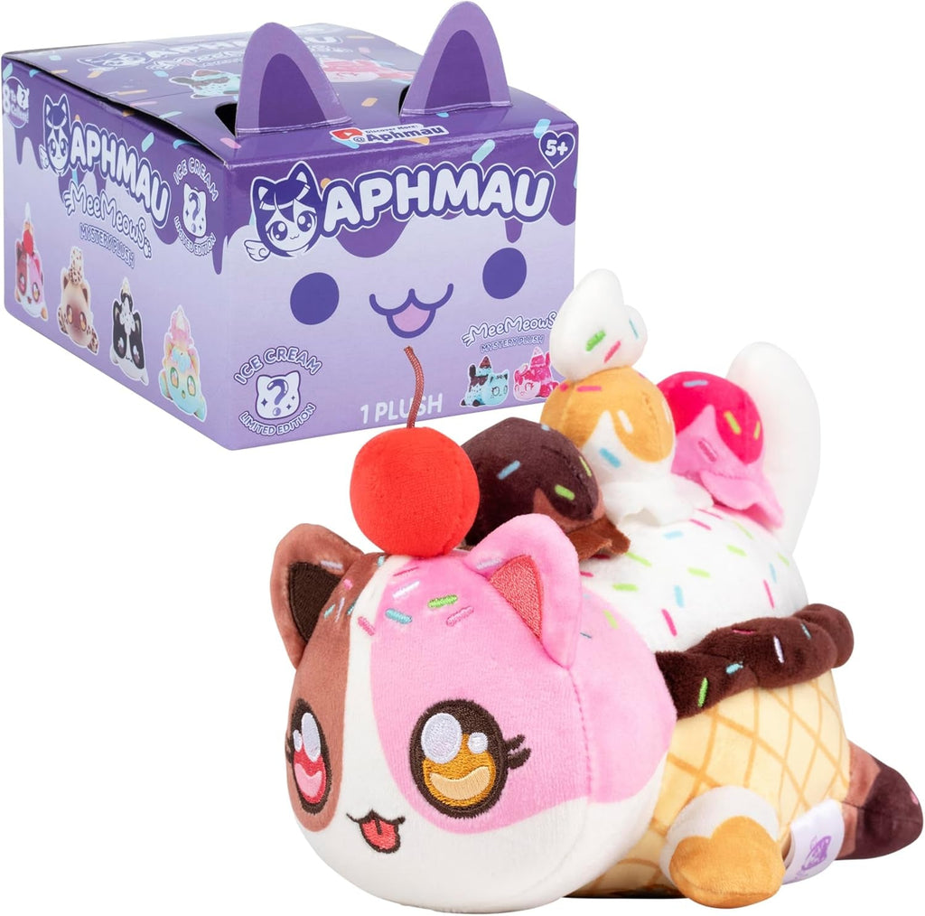 Aphmau - 15 Cm Mystery Meemeows Plush - Ice Cream Action figures Naty Shop