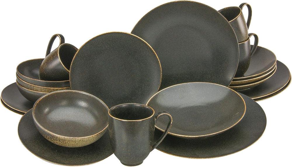 Creatable, 22408, Serie RUSTY, 20-Teiliges Geschirrset, Kombiservice Aus Porzellan, Spülmaschinen- Und Mikrowellengeeignet, Qualitätsproduktion Seturi vesela masa Naty Shop Kombiservice 20 Teilig