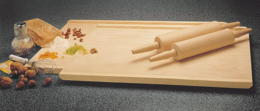 Rouleau à pâtisserie Zenker avec roulement coulissant Ø 6 x 44 cm PATISSERIE, rouleau à pâtisserie comme accessoire de pâtisserie, rouleau à pâtisserie en bois pour étaler la pâte (couleur : marron), quantité : 1 pièce