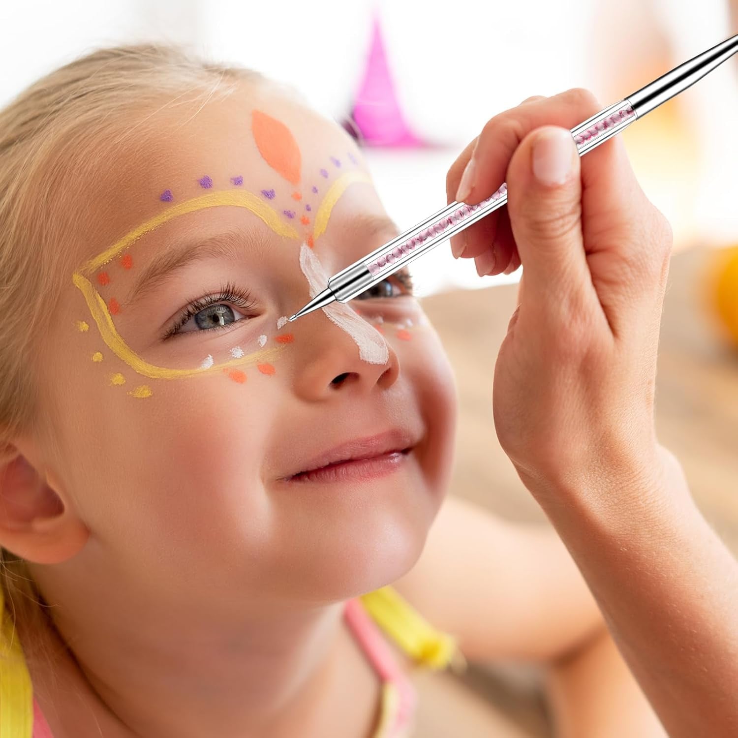 5 pièces Nail Art Pinsel Set Dotting Tool Nailart Pinsel Nageldesign Double End Dotting Pen Strass Professional Acryl Feinmalerei Nail Art Design