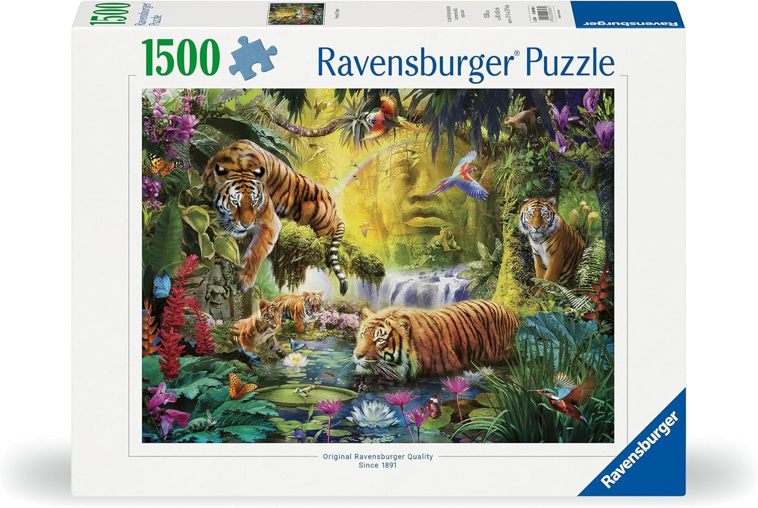 Ravensburger Puzzle 12000696 - Idylle au bord de l'eau - Puzzle de 1500 pièces pour adultes et enfants de plus de 14 ans, puzzle à motif de tigre Puzzle Naty Shop