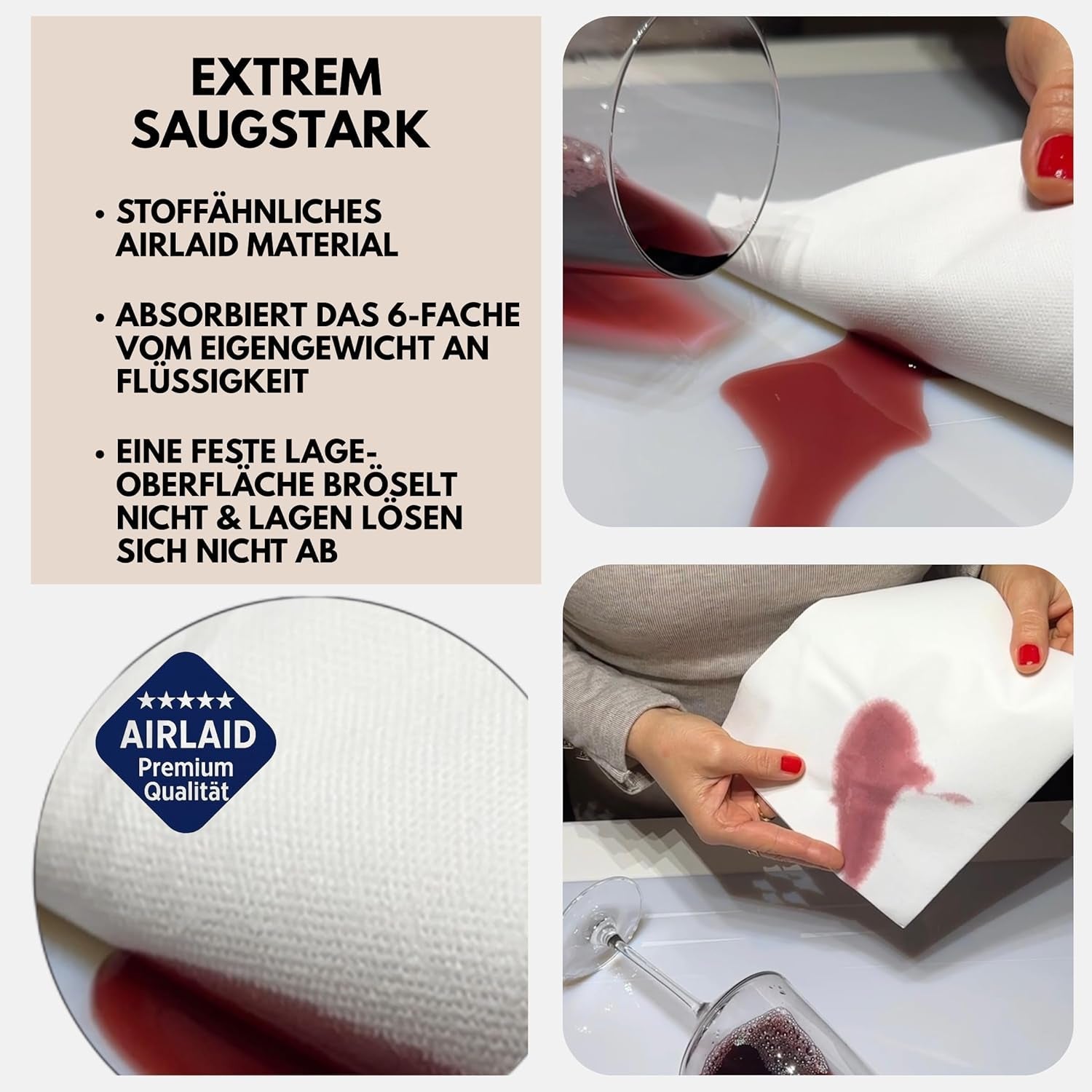 50 Serviettes Aroba Airlaid Aspect Textile 19 COULEURS 40X40 Cm 1/4 Pli Serviettes de Mariage Aspect Textile de Haute Qualité pour Anniversaires Hôtel Restauration Vacances Noël Mariage Rose