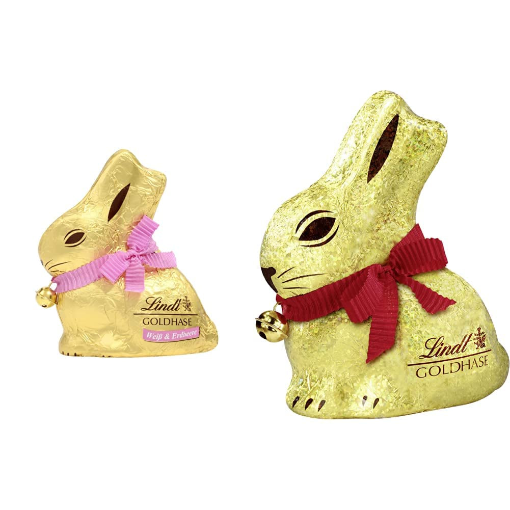 LAPIN DORÉ au chocolat | 100 g LE LAPIN DORÉ | Chocolat blanc de qualité supérieure et chocolat GOLDEN BUNNY Glamour Gold Edition | 100 g LE LAPIN DORÉ