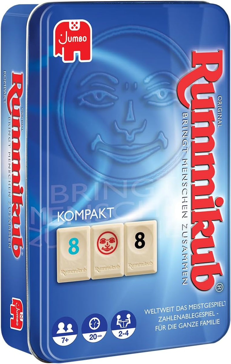 Jumbo Spiele Original Rummikub Classic - der Spieleklassiker unter den Gesellschaftsspielen - pour les enfants et les enfants à partir de 7 ans JUM17571 Multicolore 2,7 x 3,7 cm