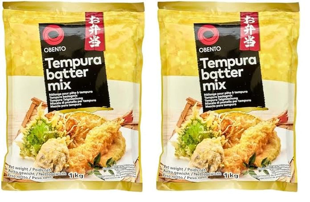 Tempura Batter Mix Tempura Back-Frittiermischung, 500 Gram Mix pour la pâtisserie et la cuisson Naty Shop 1 Kg (2Er Pack)