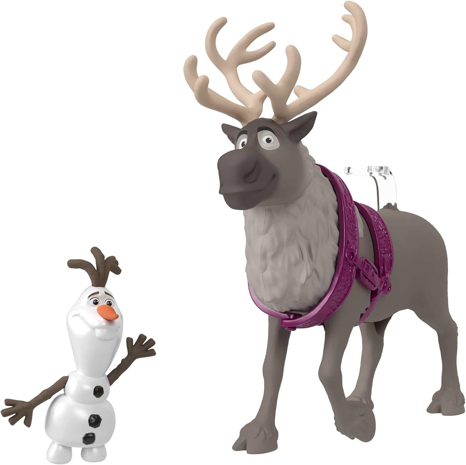 Mattel DISNEY Frozen - Ensemble de conte de fées avec 6 figurines ludiques préférées, emballage interactif et accessoires pour enfants, HLX04