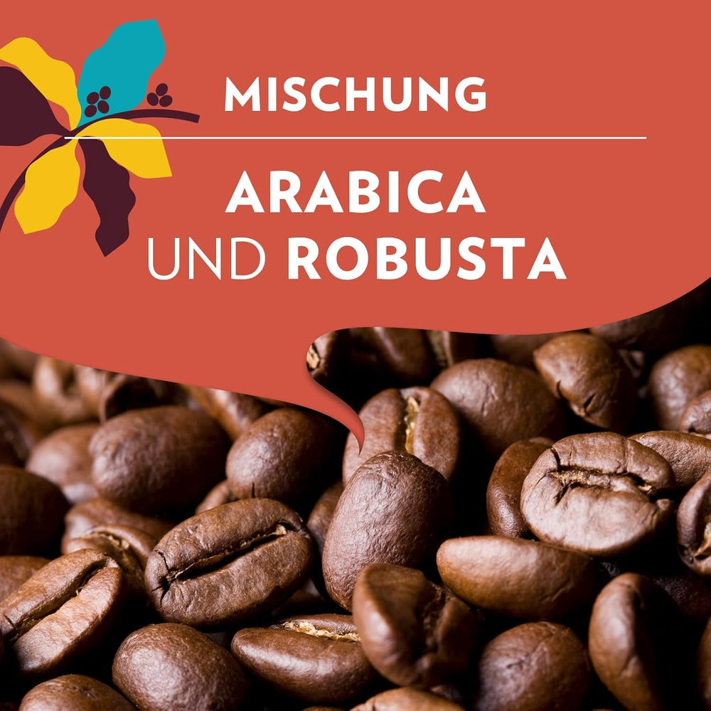 Lavazza, Tales of Roma, grains de café, idéal pour les machines à café Espresso, avec des notes aromatiques de noisette et de chocolat noir, Arabica et Robusta, 250 grammes Café Naty Shop