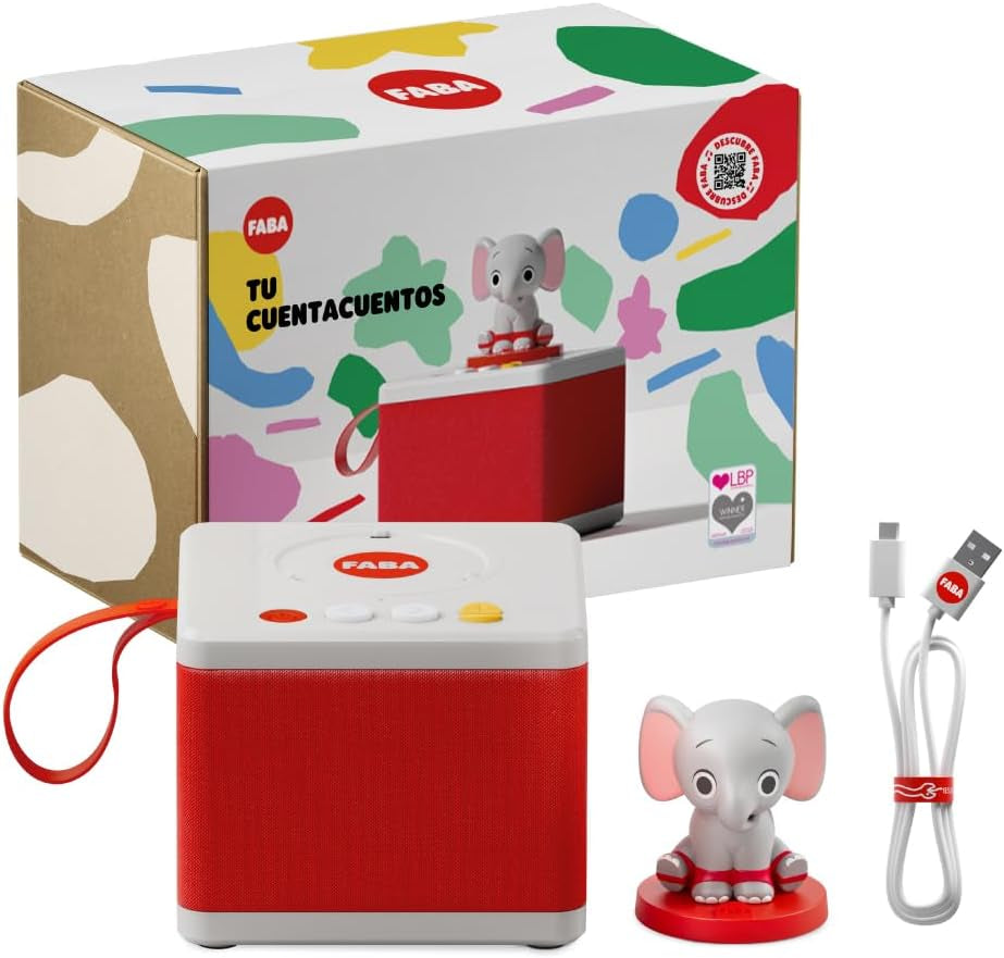 - Histoires pour filles et garçons, haut-parleur avec le personnage d'éléphant, jeu éducatif, contenu en espagnol, adapté à partir de 0 ans Bebe Toys Naty Shop