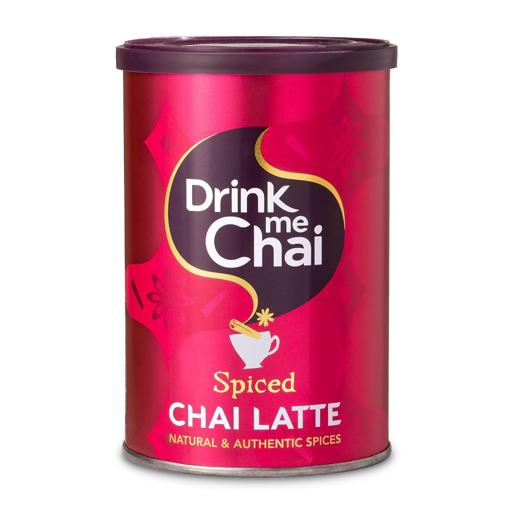 Drink Me Chai Chai Latte épicé 250 g (lot de 1) – Il suffit d'ajouter de l'eau en poudre Chai Latte (16 portions)