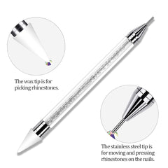 ANGNYA 4000 Pièces Strasssteine ​​​​Nägel Nail Art Strasssteine ​​​​Dekorationen Nagelsteine ​​​​Für Nail Art Zubehör Und Klare Kristall Strasssteine ​​​​Handwork Mit Pick up Pinzette Et Strass Picker Dotting Pen…