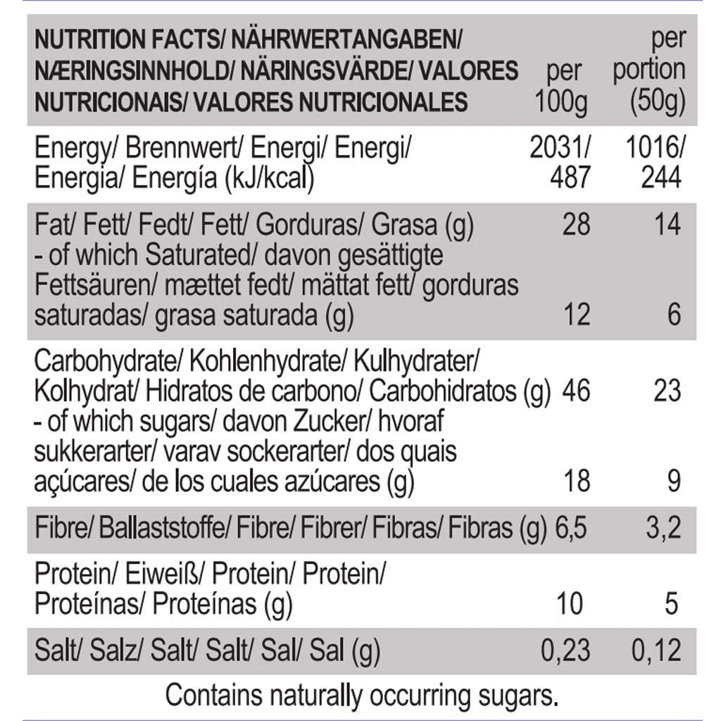 Biscuits végétaliens aux amandes et au caramel salé – Emballés individuellement, sans gluten, sans soja, avoine biologique aux amandes – 12 x 50 g Multipack (lot de 2)