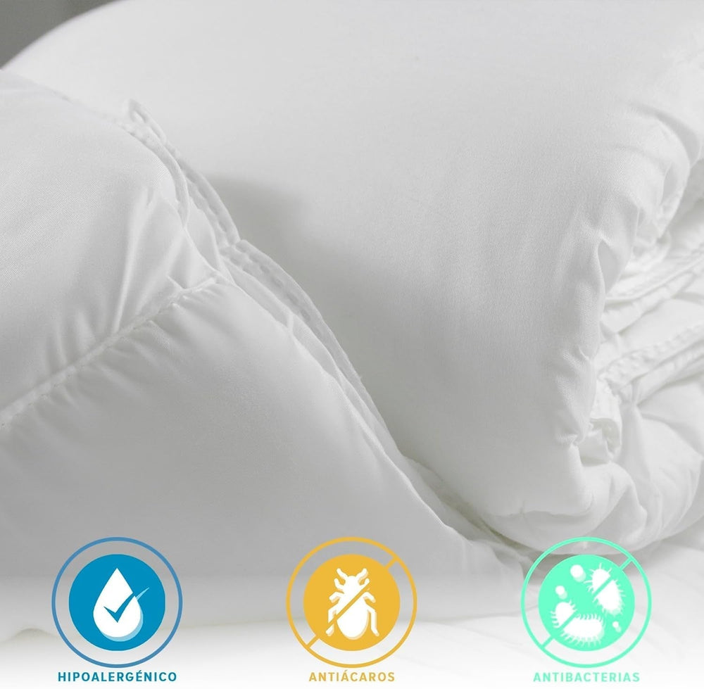 BOHÈME | Couette/ Garnissage lit 120 cm, couette 300 G/M², garnissage hypoallergénique en fibres respirantes anti-acariens, garnissage extra doux et antibactérien, dimension 200 X 200 cm Couettes et couettes Naty Shop