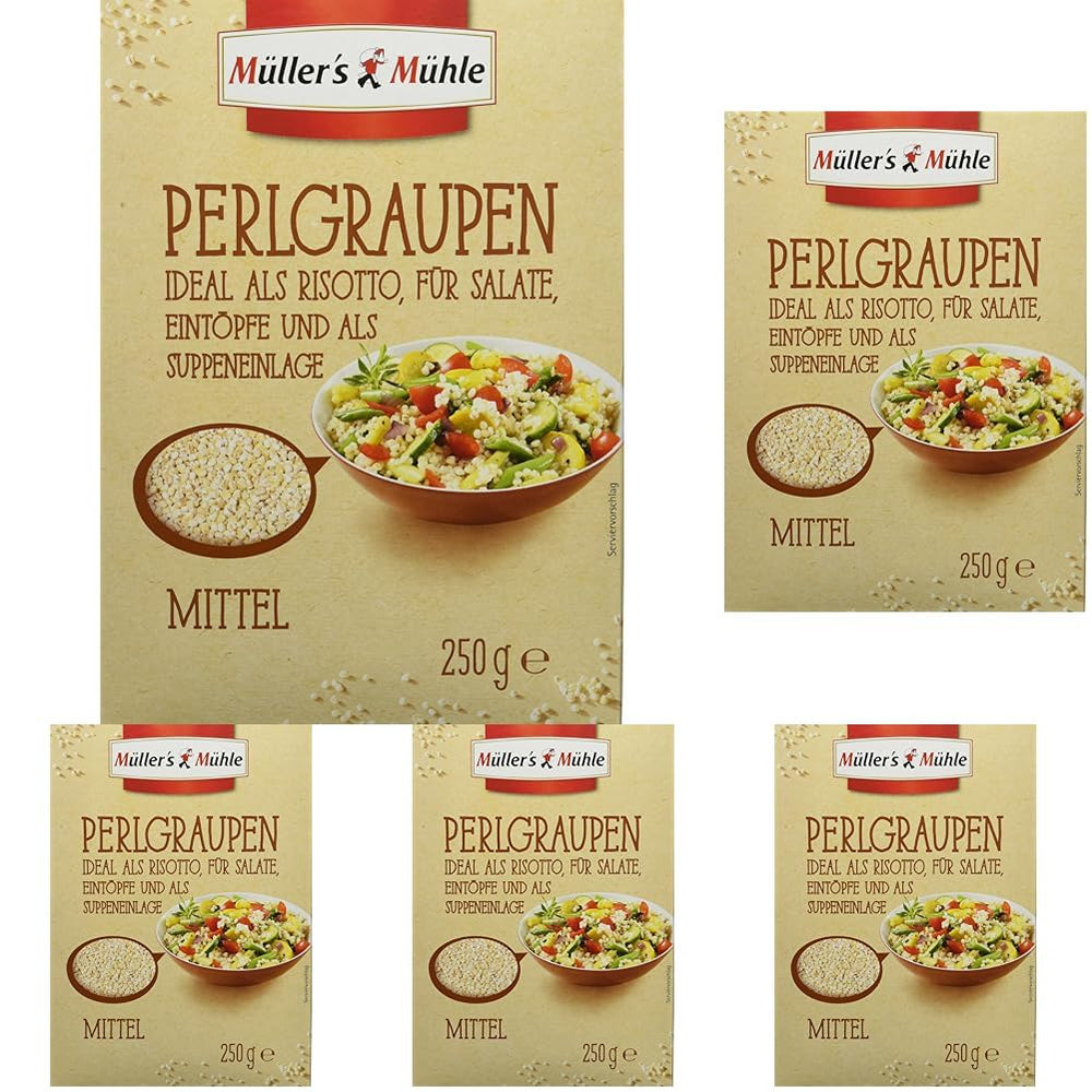 Orge perlé Müller's Mühle, 250g (paquet de 5)