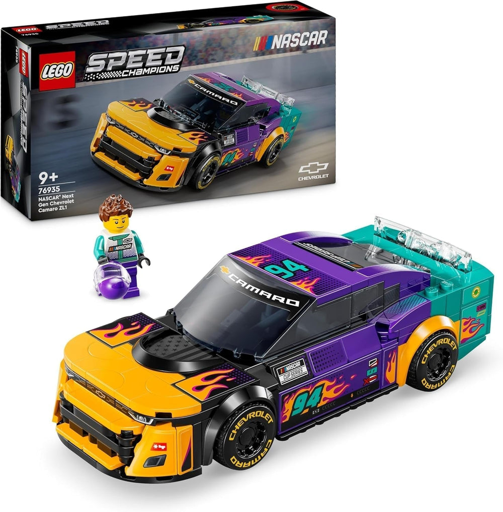 Voiture jouet Chevrolet Camaro ZL1 de nouvelle génération LEGO Speed ​​​​Champions NASCAR ; Ensemble de construction et de jeu de voiture de course ; Cadeau pour garçons et filles de plus de 9 ans 76935 Jeux de construction Besuche den LEGO-Store Titre par défaut