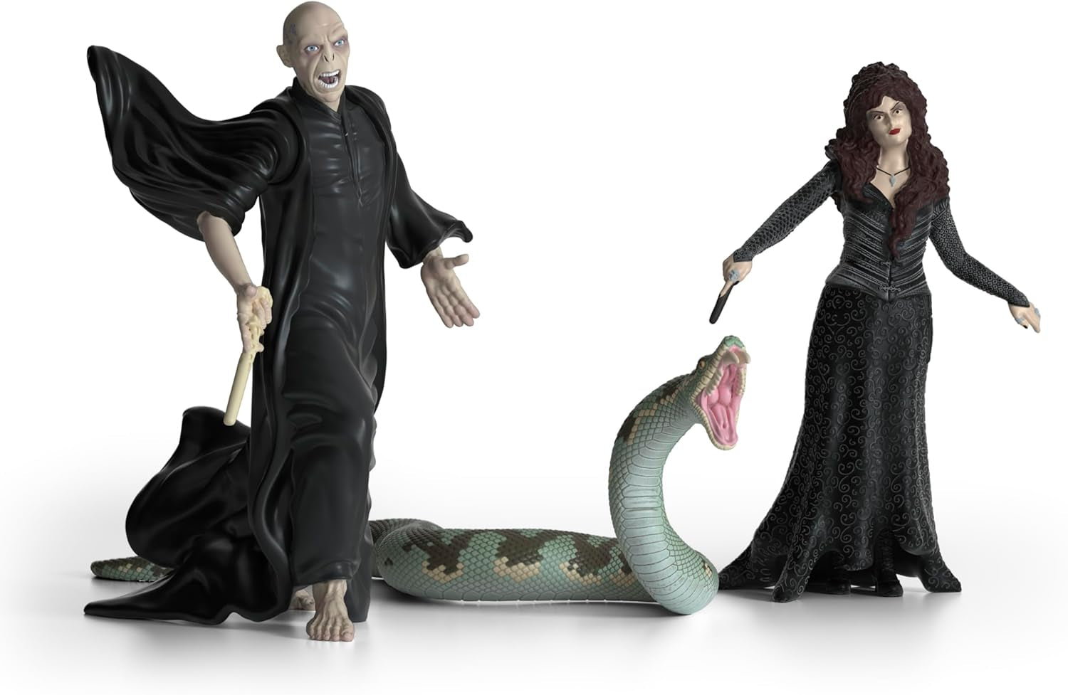 Schleich 42684 Lord Voldemort, Nagini & Bellatrix Lestrange, Dès 6 ans, HARRY POTTER - figurine de jeu, 21 X 16 X 18 cm Figurines Naty Shop