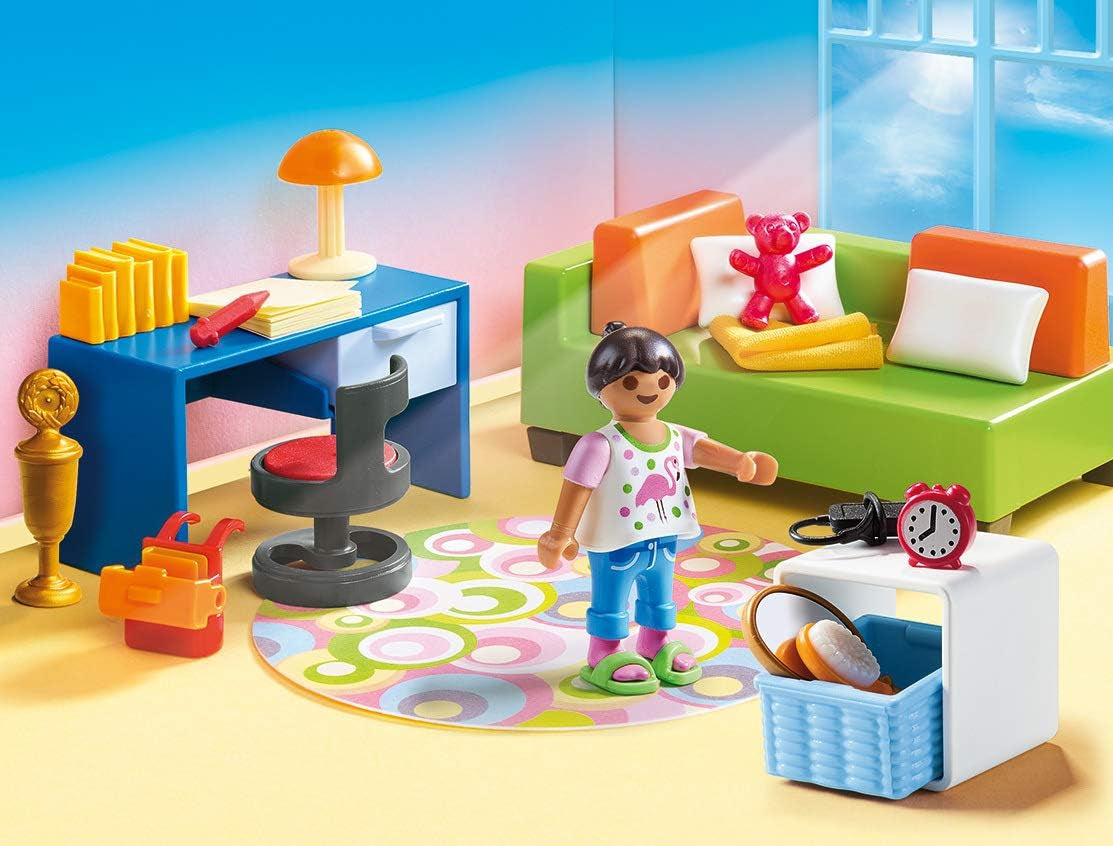 Maison de poupée PLAYMOBIL 70209 Chambre de jeunesse avec figurine fille et accessoires, à partir de 4 ans Maisons de poupées Naty Shop
