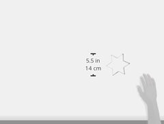 Städter Star 15 cm/H 3 cm Moule à biscuits à 6 pointes Argenté