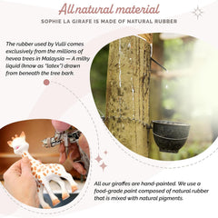 Sophie la girafe - Coffret bébé + anneau de dentition - Caoutchouc 100% naturel - Coffret d'activités bébé - Jouet d'éveil