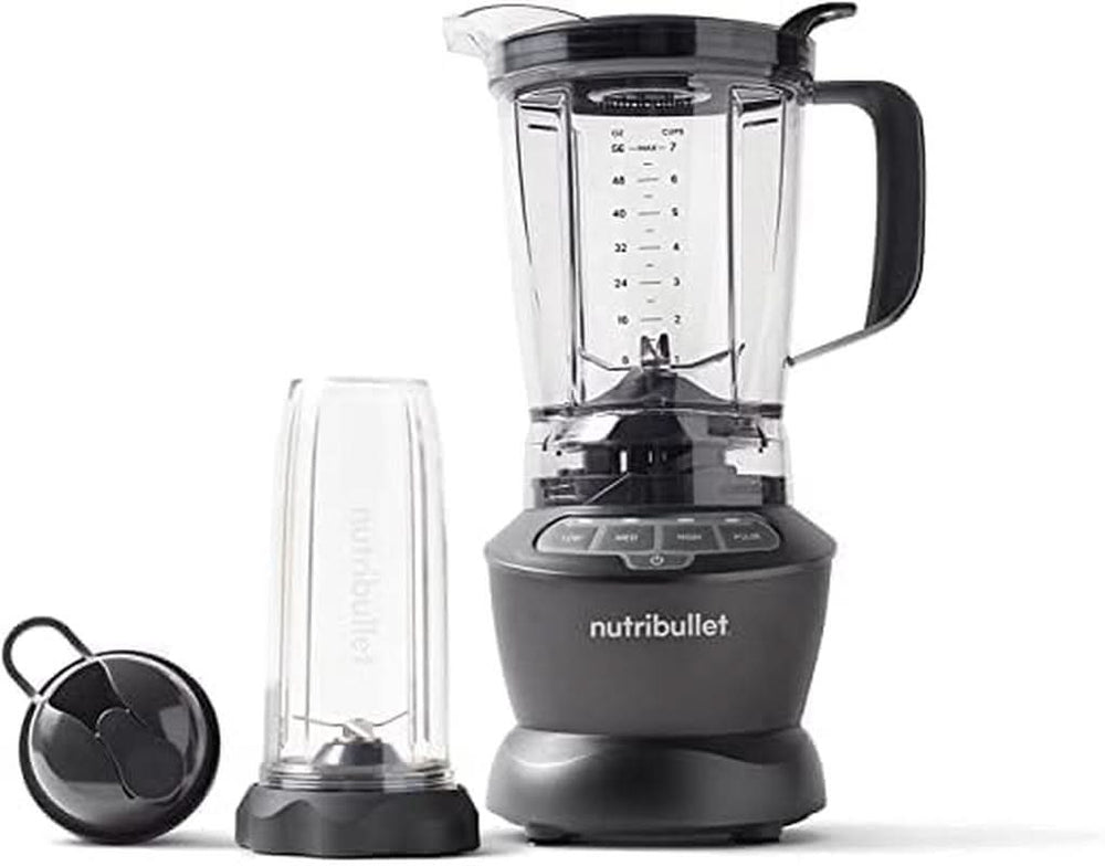 Nutribullet Mixeur pleine grandeur, mixeur électrique, mixeur multifonction, mixeur professionnel, puissance 1000 watts, 1,6 L de becher, gris, NBF450DG Kitchen Naty Shop