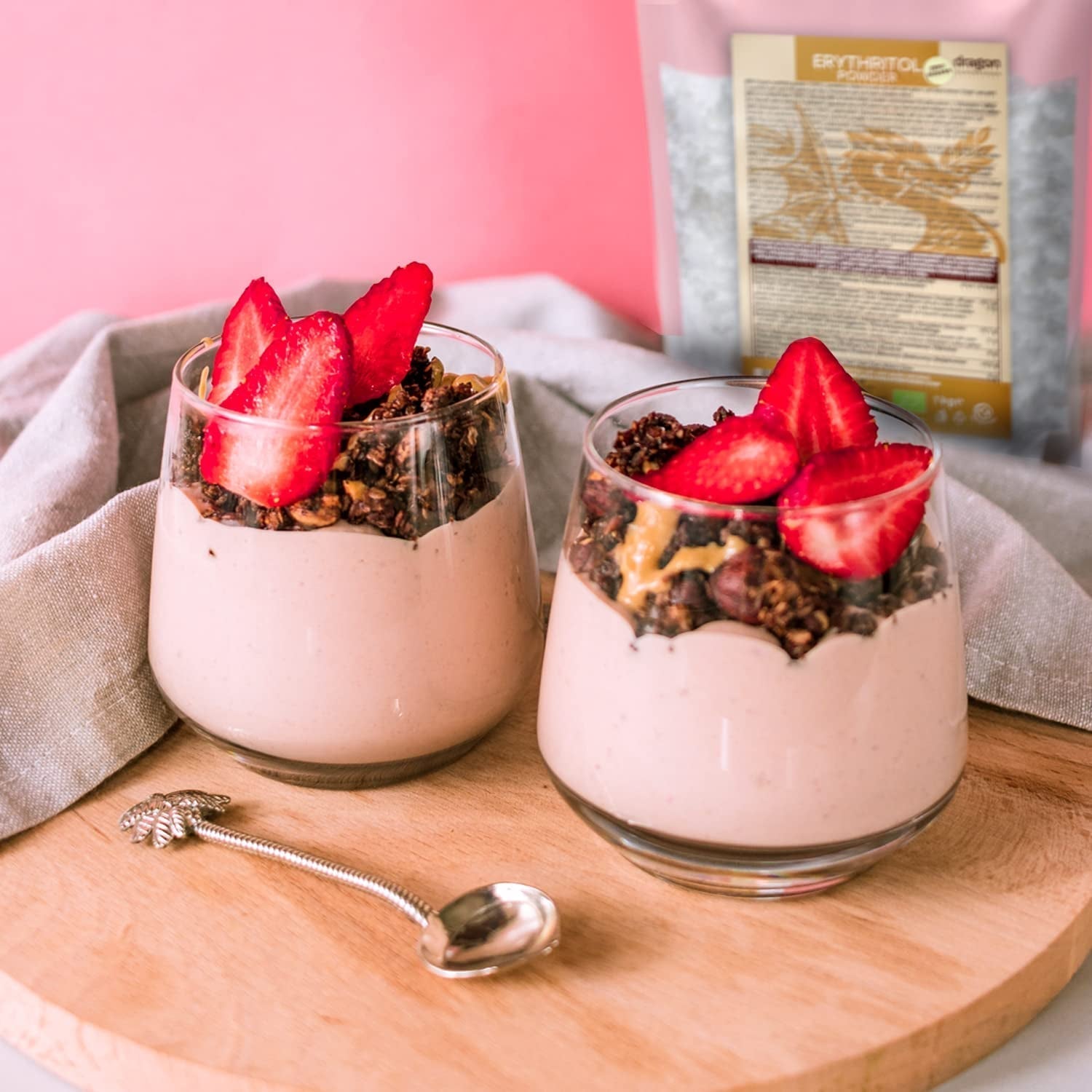 Bio Erythrit - Poudre, 100% Bio, Vegan, Null Kalorien-1Kg Édulcorants Naty Shop