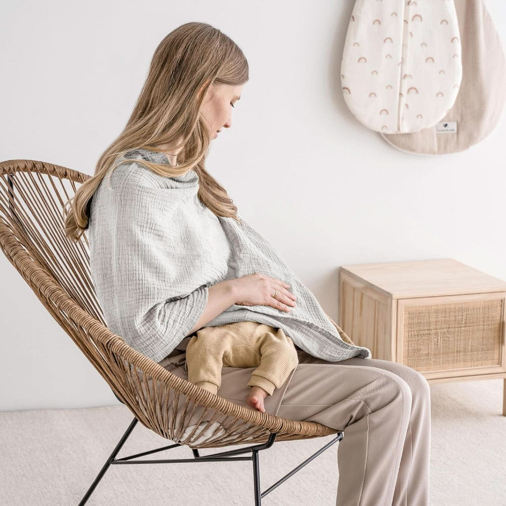 Blouse d'allaitement Julius Zöllner en mousseline 100% coton, OEKO-TEX STANDARD 100, Made in Germany Accessoires Alimentation et Allaitement Bebe Naty Shop