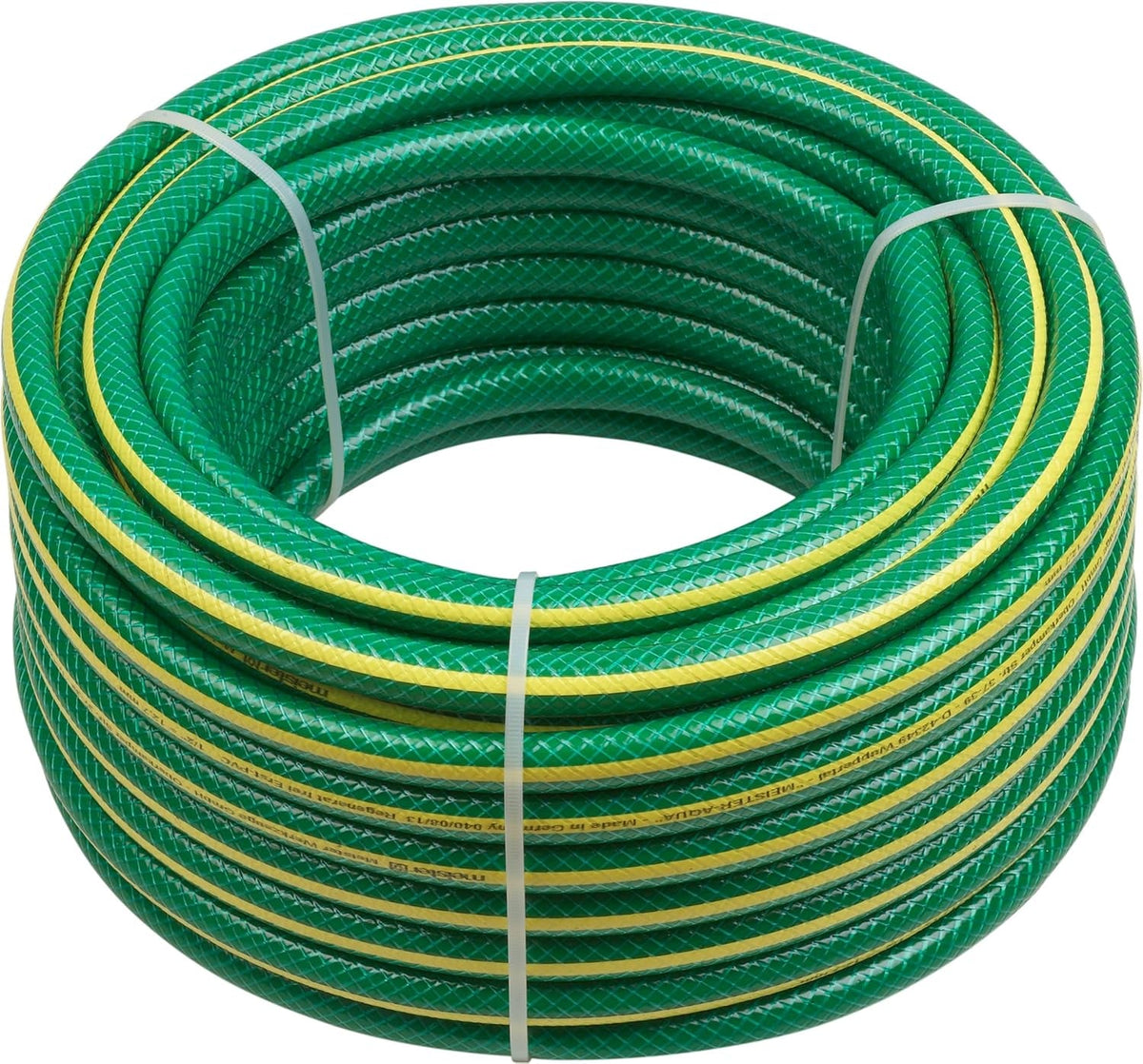 Tuyau d'arrosage tissé en croix Meister, 12,7 mm (1/2 pouce) - Longueur 30 m - Pour arroser de petites surfaces - Résistant à l'écrasement et à l'abrasion - Résistant aux UV, Tuyau d'arrosage en PVC vierge, Tuyau d'eau, 9930260