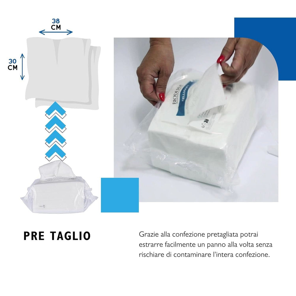 BIODERM Cellusoft - Lingette douce jetable en viscose et polyester Lingettes humides bébé Naty Shop