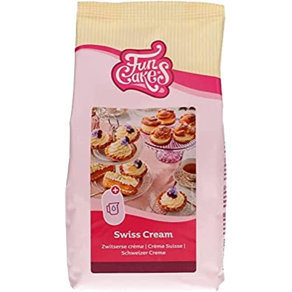 Funcakes Mix Für Schweizer Sahne, Einfach Zu Berübenen, Lecker Zum Füllen Von Kuchen, Cupcakes Und Anderen Leckereien, Nur Wasser Addenden, Halal. 500 G. Mélange pour la pâtisserie et la cuisson Naty Shop Default Title