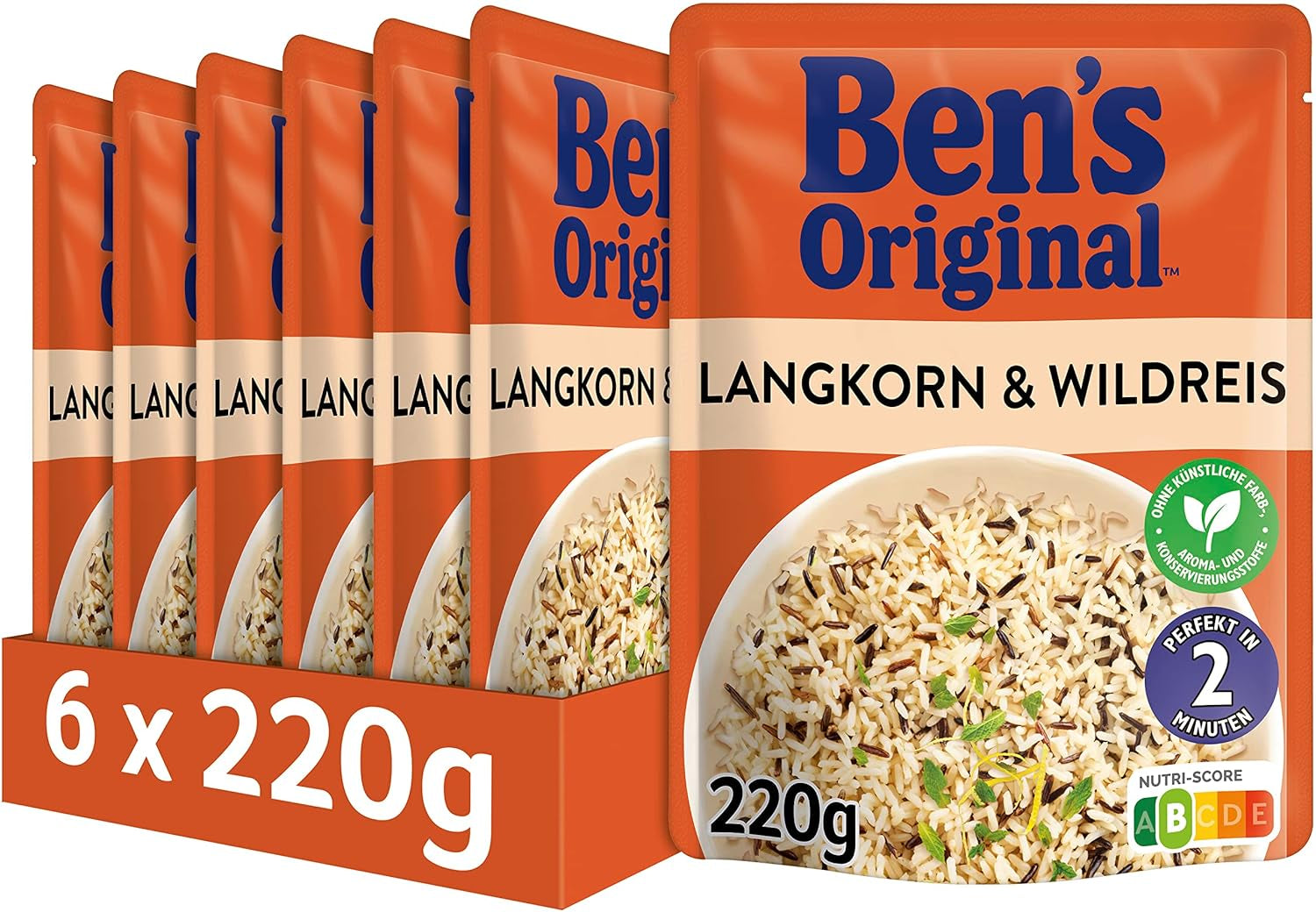 BEN'S ORIGINAL™ Riz basmati express 6 x 220 g