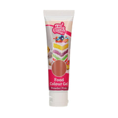 Colorant alimentaire Funcakes Gel Poudre Rose : Colorant alimentaire très concentré pour pâtes, crèmes, fondants, pâte d'amande, pâtisseries, dosage facile, gouttes individuelles pour créer des couleurs éclatantes, Halal, 30 g