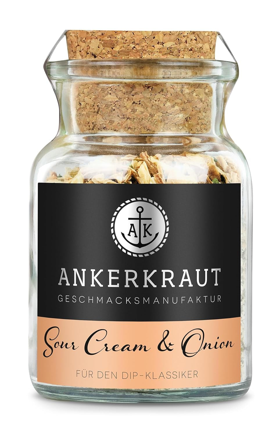 Ankerkraut "Sour-Cream & Onion", Dip-Gewürzmischung for Kartoffelspalten, Brot, Fleisch or Chips, 160g dans un sachet aromadichten