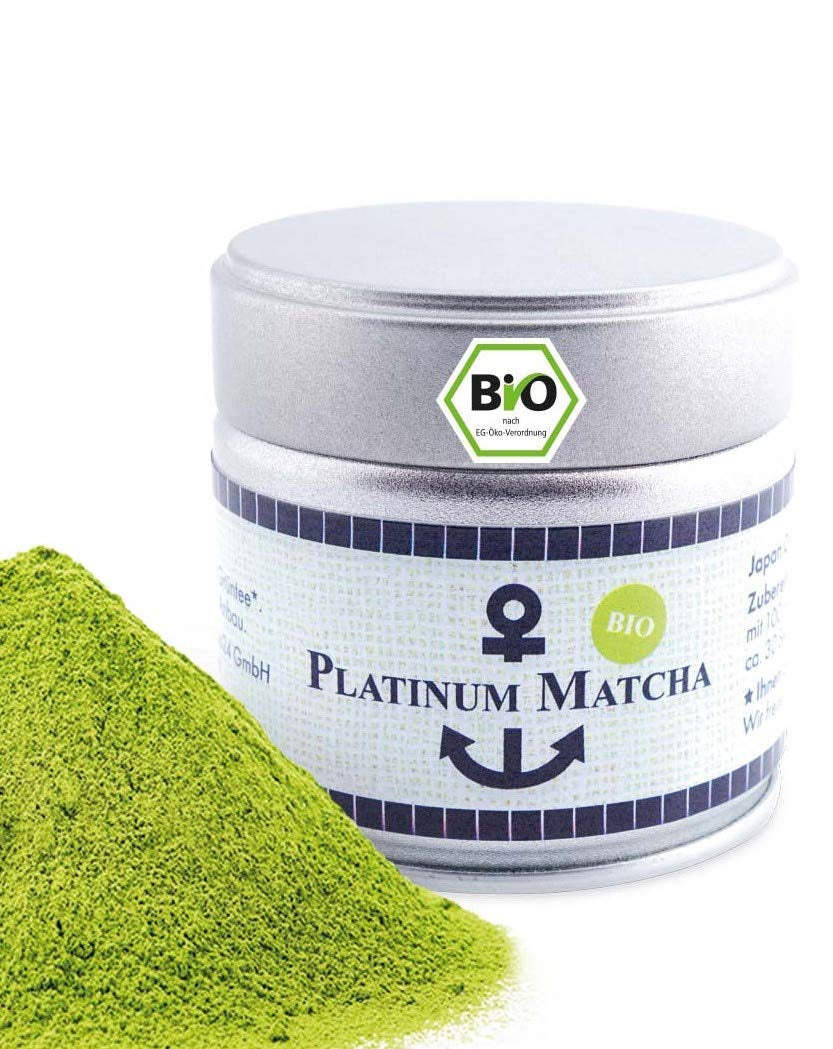 Matcha biologique de qualité supérieure du Japon, qualité cérémoniale, sans pesticides, poudre extra fine en boîte de 30 g, saveur de thé vert intense et délicate, convient pour latte, smoothie, qualité cérémoniale