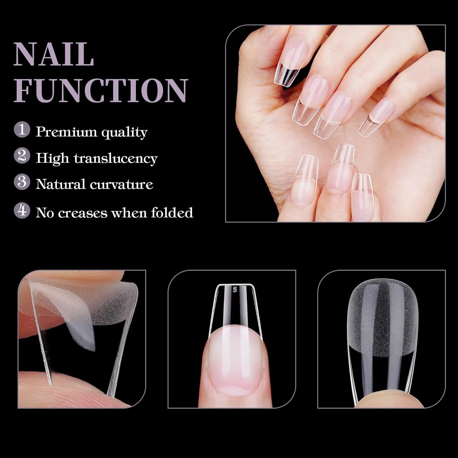 Faux ongles courts ballerine, 120 pièces, colle sur 12 tailles, ongles artificiels courts, Gel souple, couverture complète, pointes pour ongles courts en Gel S