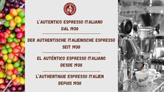 Caffè New York - XXXX - Café en grains, arôme intense mais fin, Arabica et torréfaction moyenne, robuste, à moudre, expresso italien, mélange de bar - haute qualité depuis 1930 - 1 kg, en grains