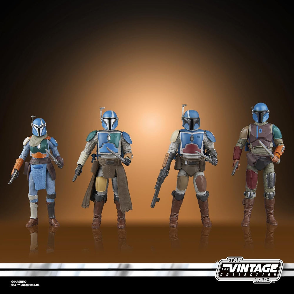 Star Wars Vintage Collection Mandalorian Shriek-Hawk, Pack de 4 Mandalorian, échelle 9,5 cm figurines Naty Shop