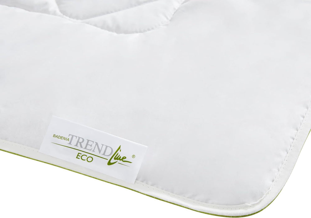 Badenia Trendline Eco Quilt Camel Léger 155 X 220 Cm, blanc, certifié Oeko-Tex, produit selon la norme de qualité allemande Couettes et couettes Naty Shop