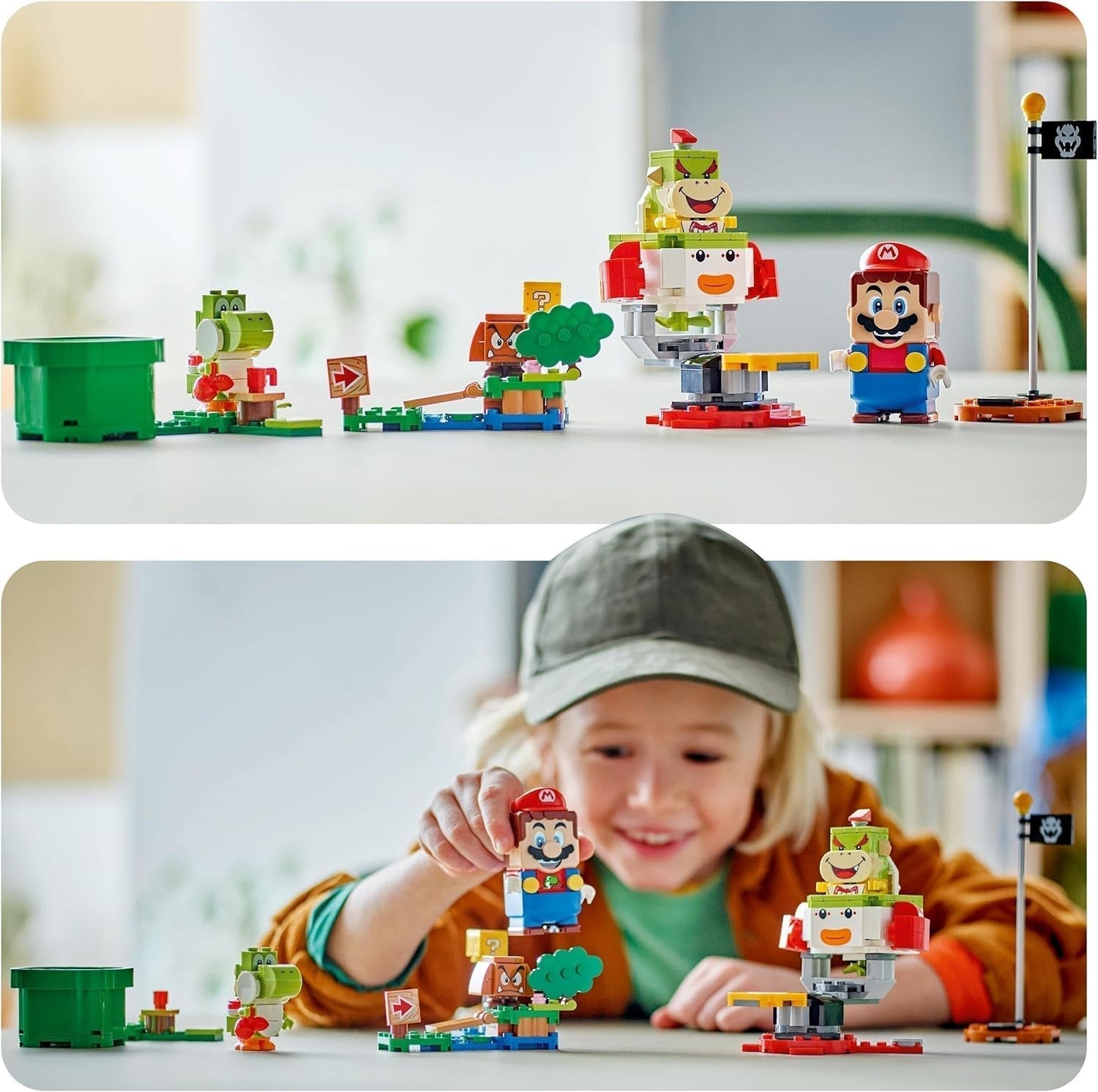 LEGO Super Mario Adventure avec Mario interactif, ensemble de chariot de clown junior, jouet Yoshi, cadeau Nintendo pour garçons, filles et joueurs à partir de 6 ans 71439 Ensembles de construction Besuche den LEGO-Store