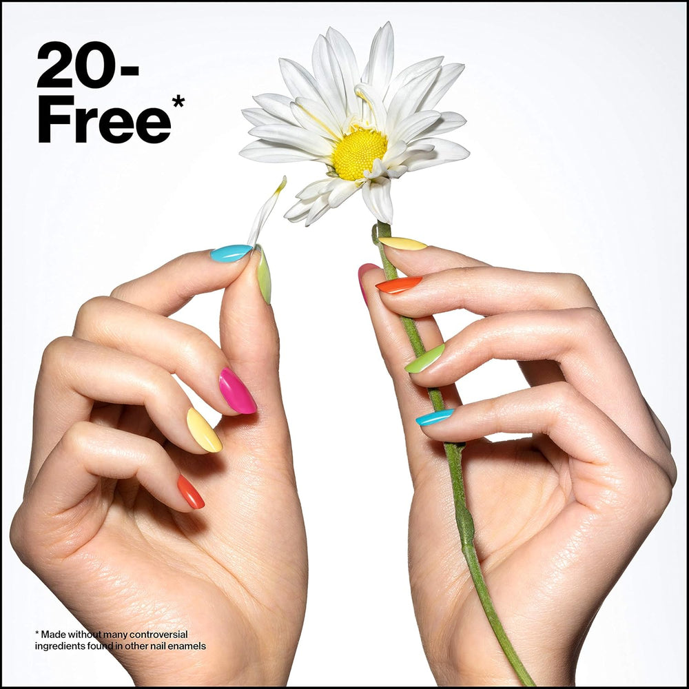 Revlon Ultra HD Snap Vernis à ongles, formule végétalienne longue durée, séchage rapide et couverture complète en une seule couche, couleur (8 ml), rouge et noir (014), unisexe