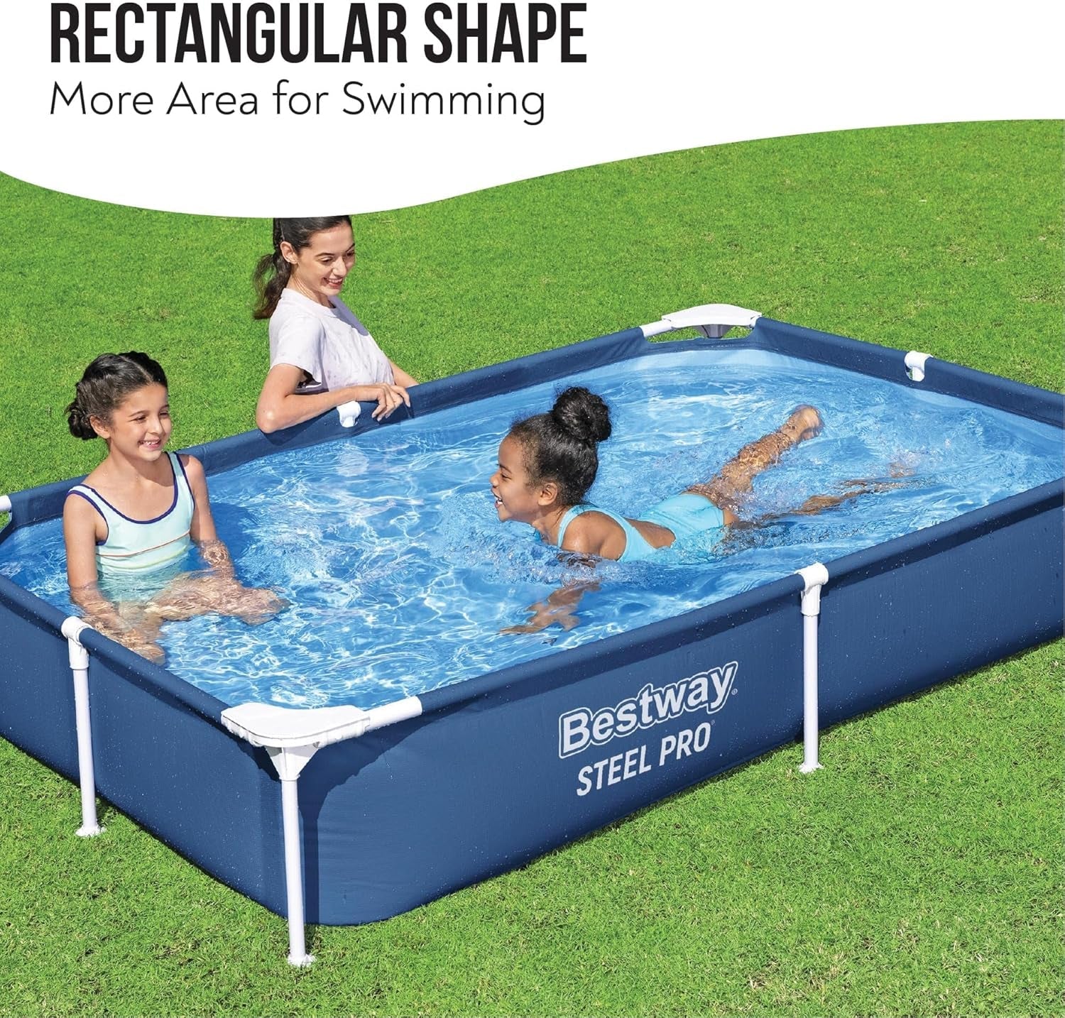 Piscină de 2,21 m x 1,50 m x 43 cm / 7'3" x 59" x 17"
