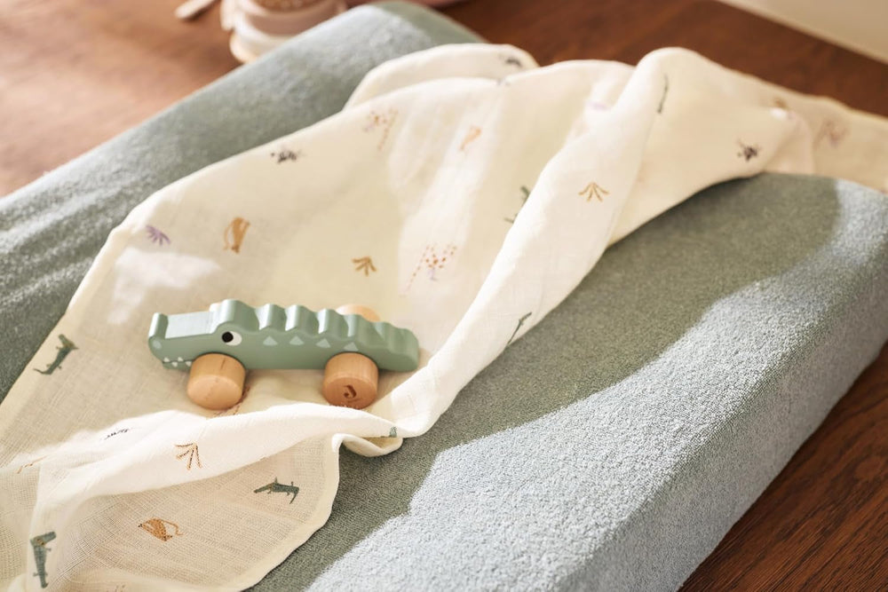 Jollein 112-001-67090 Jouet en bois à roulettes, vert Baby Toys Naty Shop