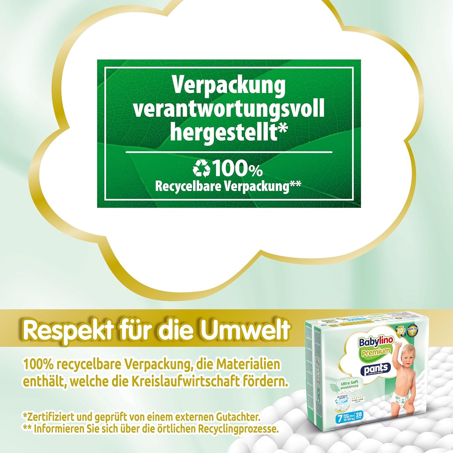 Pantalon Premium, taille 7, filtre ultra doux, XL Plus (15-25 kg), 28 pièces