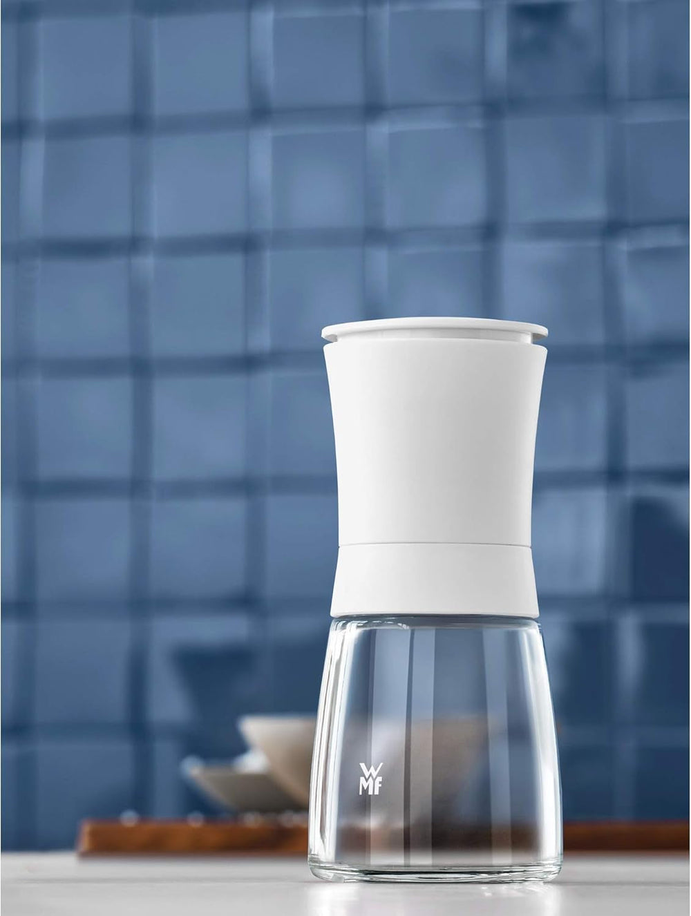 Moulin à sel ou à poivre WMF Trend 14 cm, sans remplissage, moulin en céramique, plastique, verre, blanc Moulins et trancheuses Naty Shop